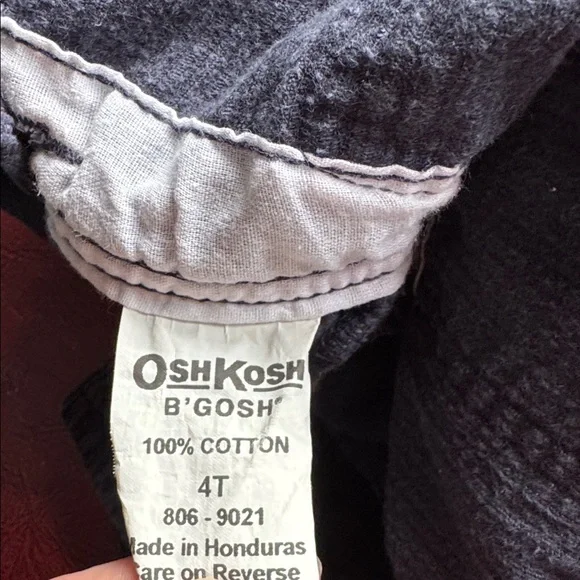 OshKosh B'gosh Vintage Dark Corduroy Overalls Size 4T - Picture 5 of 5